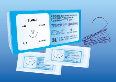 日照可吸收性外科缝线（带针）